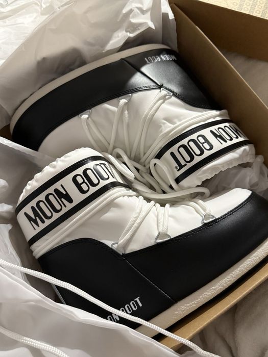 Низькі мунбути Moon Boot Icon low Nylon White