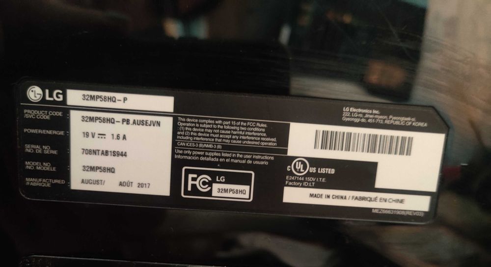 Монітор LG 32MP58HQ - P