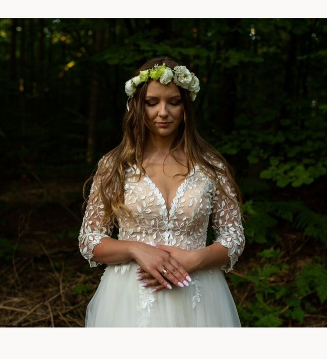 Piękna suknia ślubna szyta na miarę