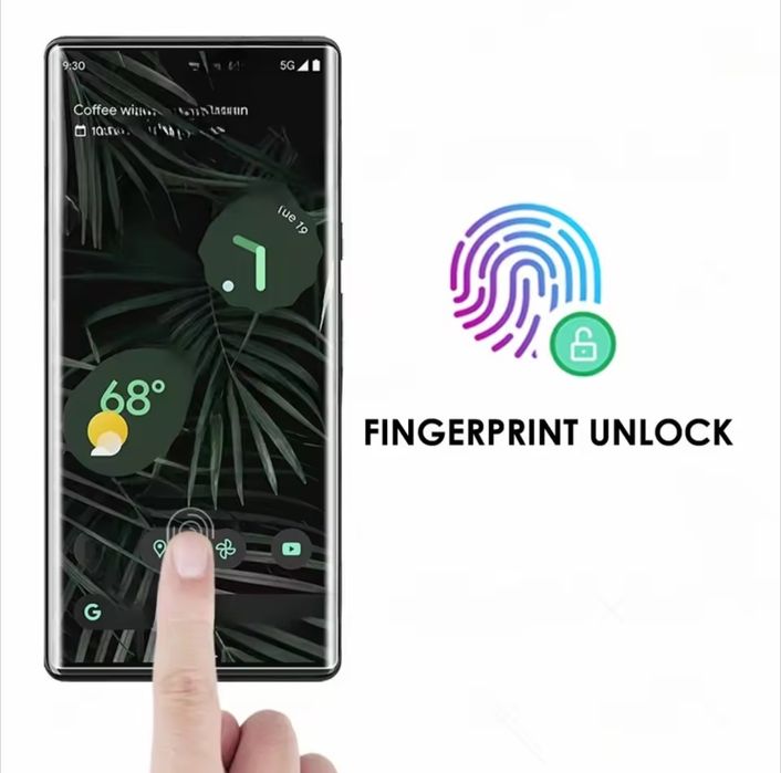 Захисне скло Google Pixel 6 Pro 3 UV клеєм та лампою для полімеризації