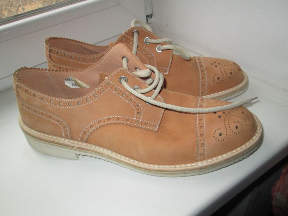 Итальянские туфли на шнурках р 43 нубук Новые ТОРГ