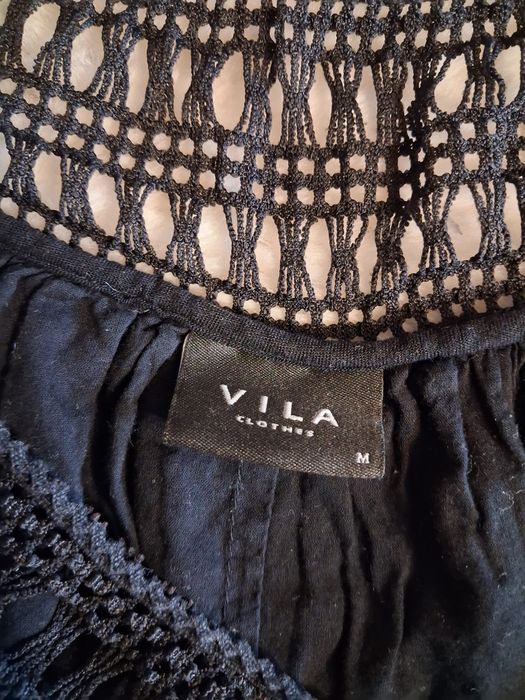 Czarna letnia sukienka w stylu boho przewiewna rozmiar M