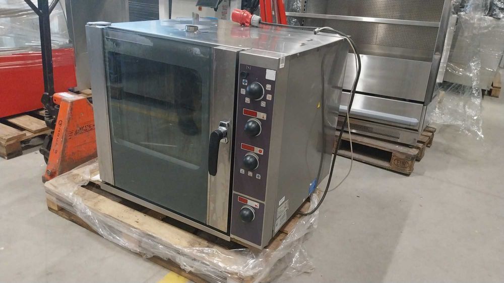 Piec konwekcyjno-parowy Dexion – 400 V, 7900 W, miejsce na 6 × GN 1/1