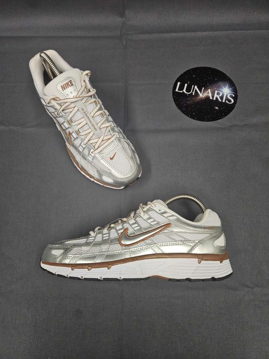 Sneakersy Nike P-6000 White Metallic Silver Srebrne, rozm. 38 (40)