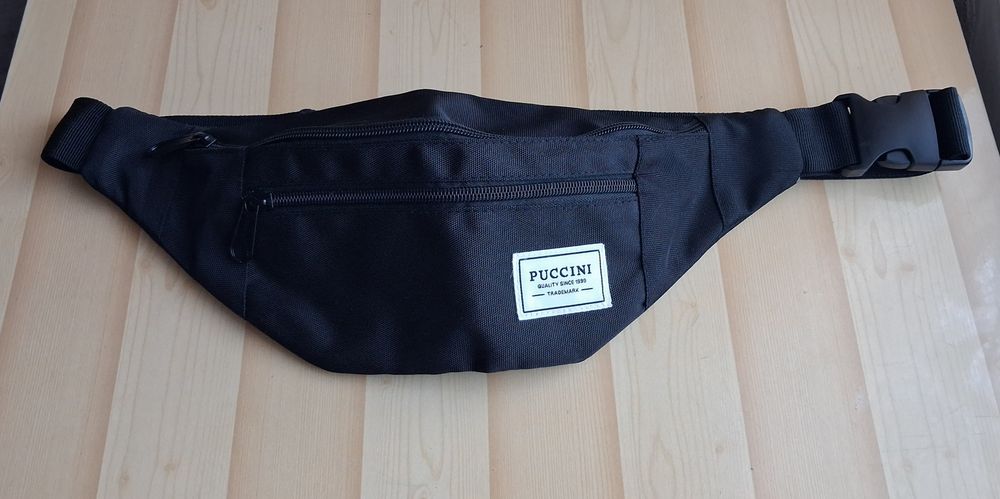 Torba nerka materiałowa mała, marki Puccini, czarna