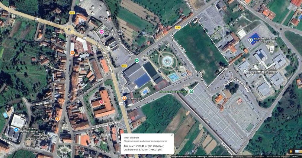Terreno Urbano Excecional no Coração de Vila Nova de Poiares >15.000m²