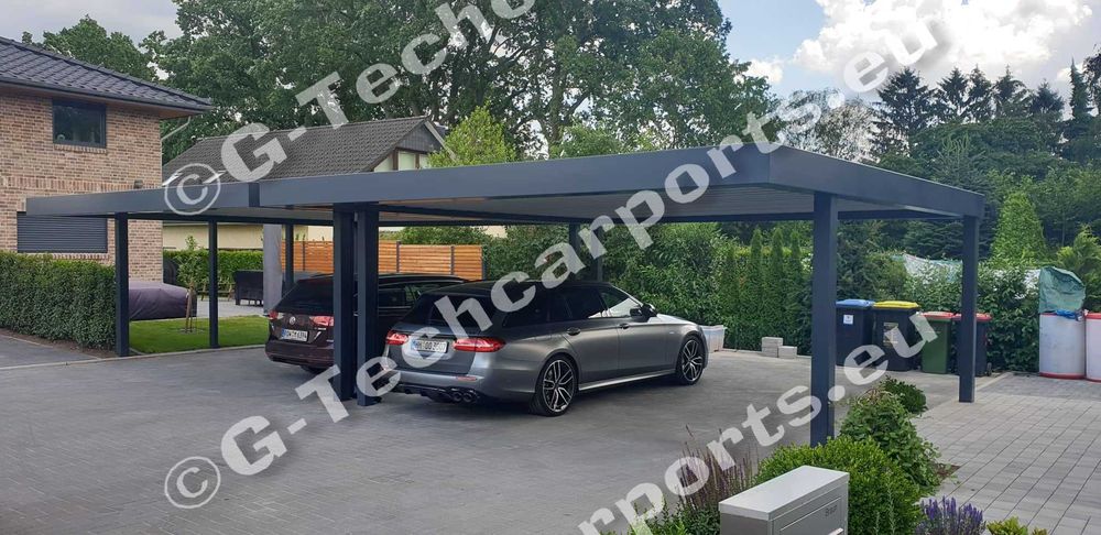 Carport stalowy 2 auta PREMIUM Podhale, wysoka nośność, Snieg strefa 5