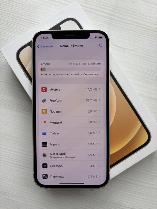 Iphone 12 128gb white, айфон білий