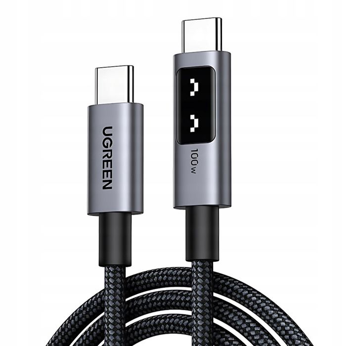 UGREEN Uno Kabel Przewód USB-C Do USB-C Szybki Ładowanie PD 100W 1m Ekran