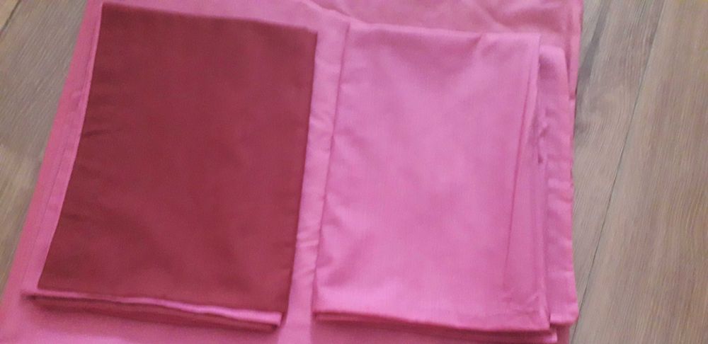 Capa edredon 2 faces rosa/Bordeaux