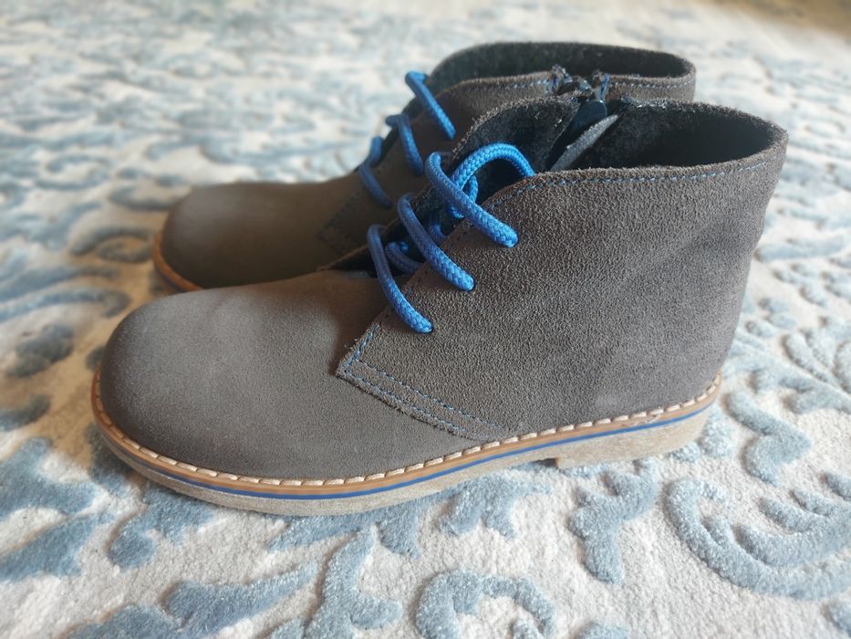 Замшевые деми ботинки на флисе 31р FRIBOO