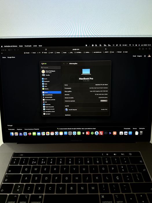 Macbook Pro 2018 I9, 32GB, 1TB