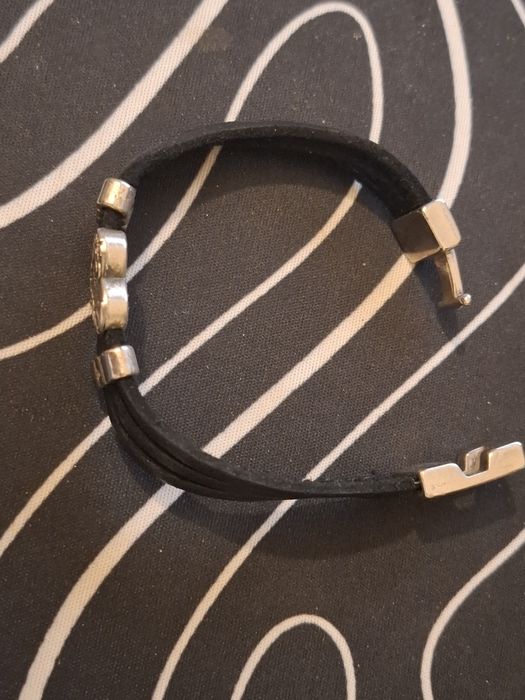 Pulseira tiras de couro
