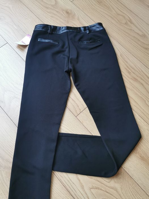 Czarne klasyczne spodnie 36