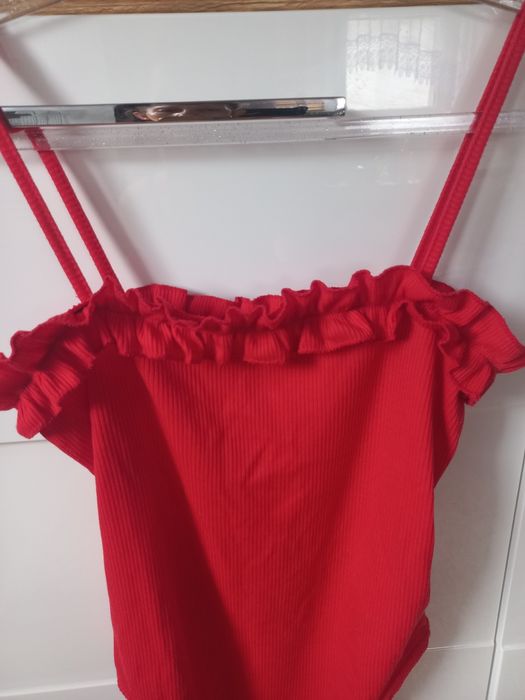 Body czerwone Boho rozmiar M