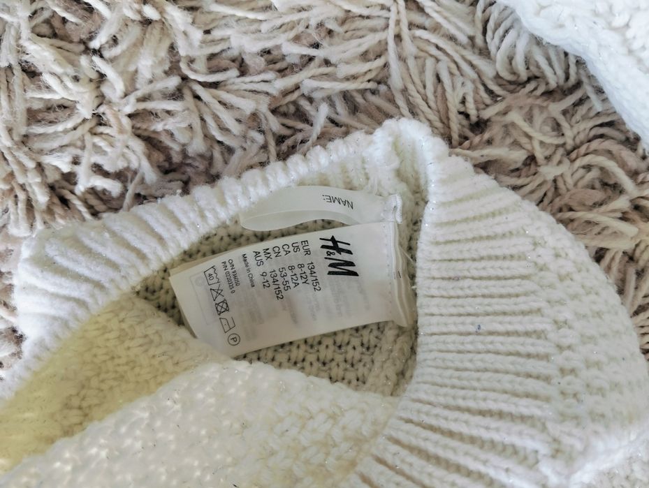 H&M komplet komin, czapka, rękawiczki