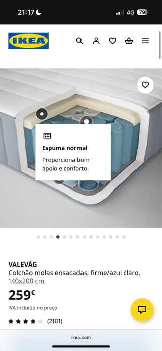 Colchão  VALEVAG Ikea