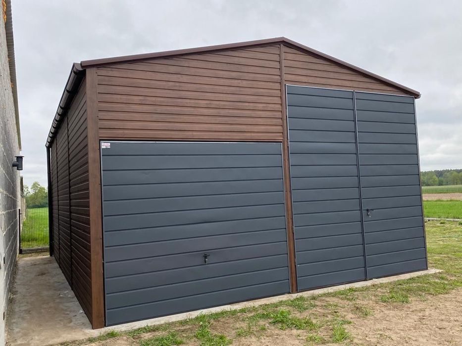 magazyn hala blaszana 6x8 nowoczesne garaże