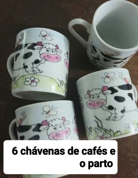 Chávena de café com os partos