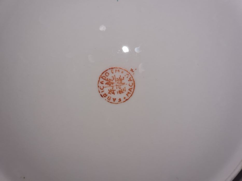 Prato  e chávenas Macau "Galos"