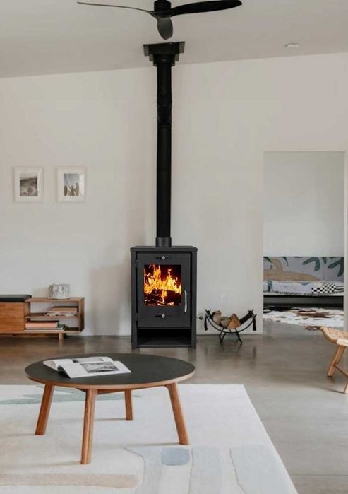 Piec Koza Kominek Stalowy EKO LEO Wolnostojący 6,8kW CERTYFIKAT 2026