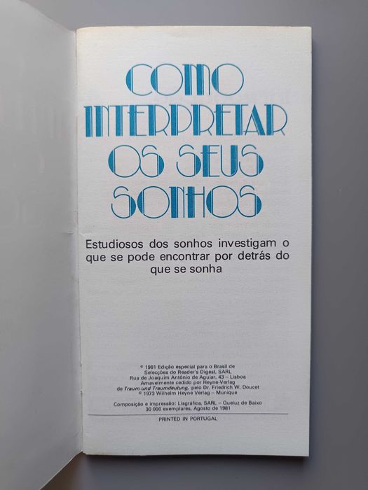 Como Interpretar os Sonhos – Readers Digest