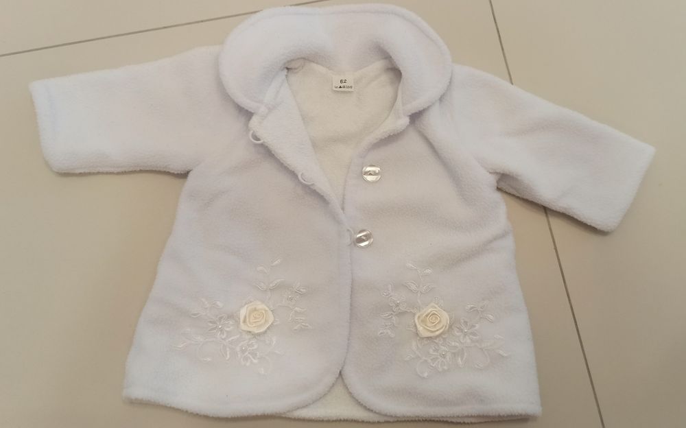 Sukienka, płaszczyk, buciki do chrztu