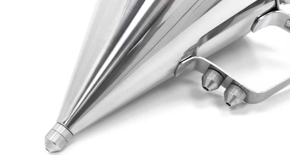 Funil doseador de massas liquidas