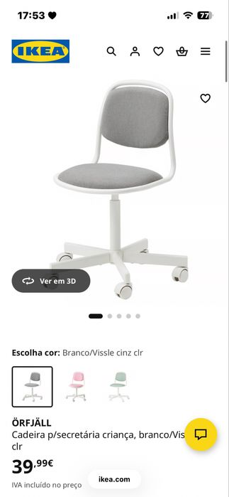 Cadeira IKEA de Secretária / Quarto