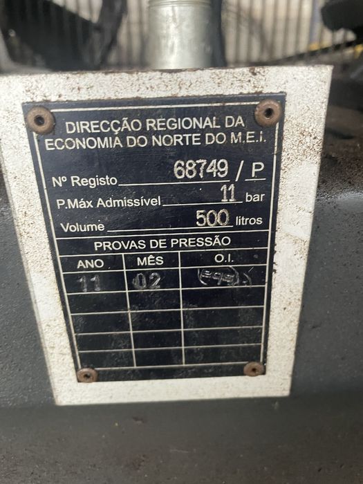 Compressor com avaria