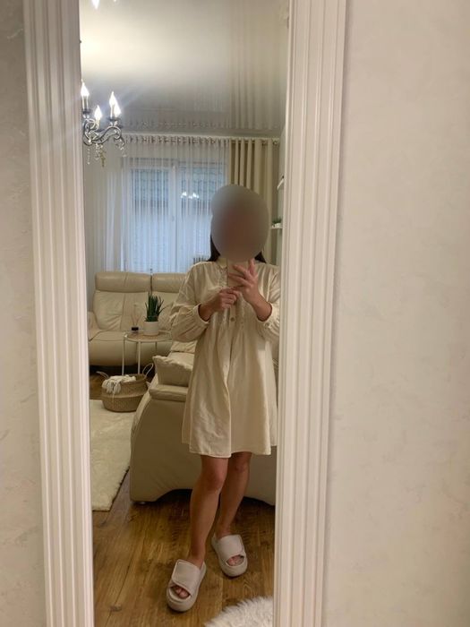 Сукня Zara  Натуральний льон 100% оверсайн .