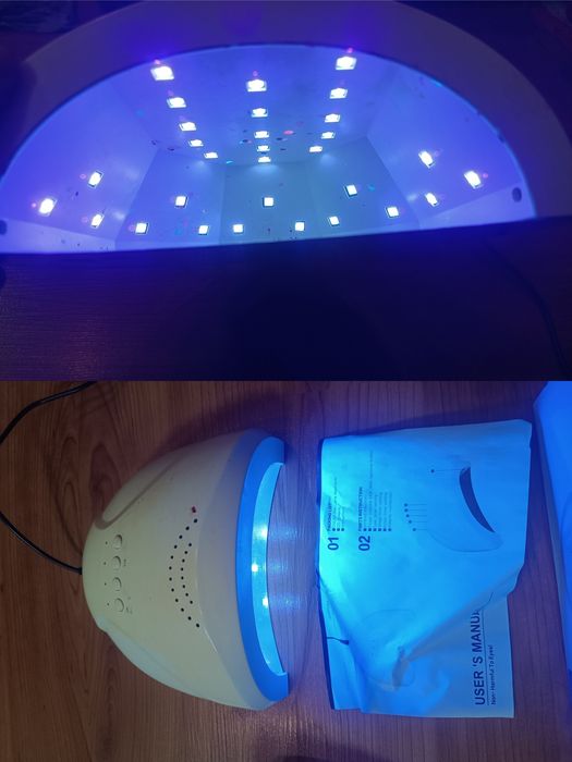 Два набора:Профессиональная лампа UV/LED Sun X17, Лампа  SunOne Uv/led