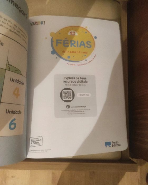 Livro para estudo nas férias 1ºano
