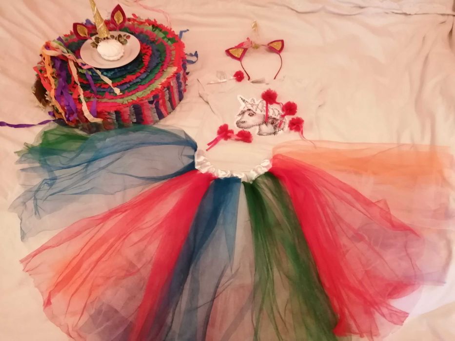 350грн.Костюм Единорога Костюм Єдинорога.Фатиновая пышная юбка.Обруч.