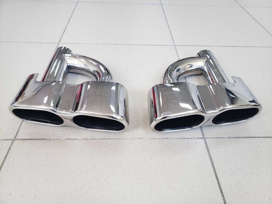 насадки на выхлоп Mercedes W221 06-13 год в стиле S65 AMG