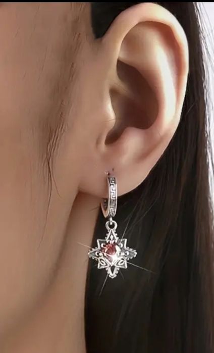 Серьги с кубическим цирконием