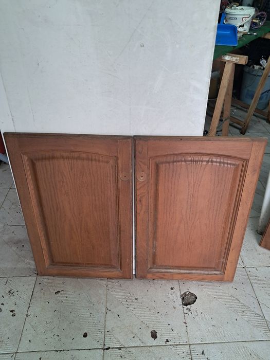 Portas armário de cozinha,  usadas , sem ferragens