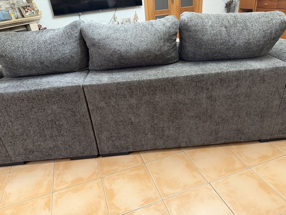 Sofa 3 lugares com chaise long