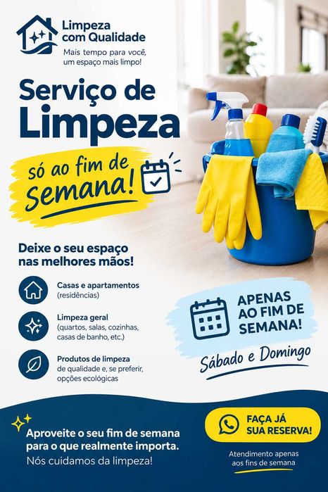 Limpeza aos fins de semana