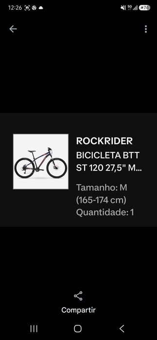 Vendo bicicleta Rockrider