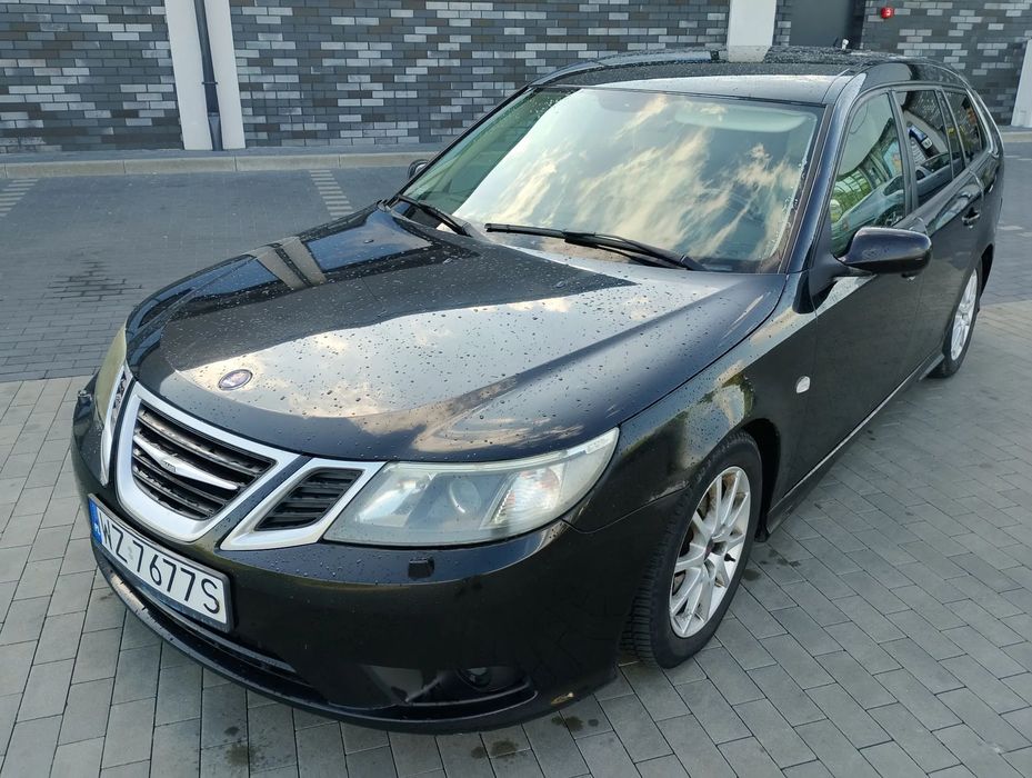 Saab 9-3 1 Właściciel 2008r 1.9 150KM Lift Jasne Skóry Xenon Automat Hak
