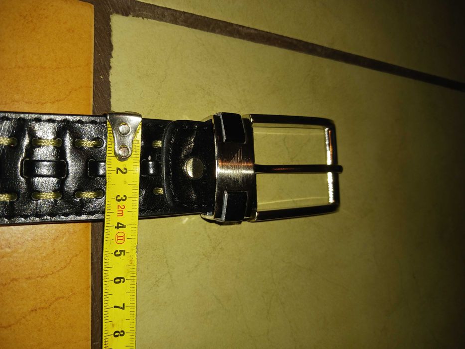 Skorzany pasek 113cm Stan idealny