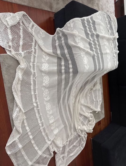 Cobertura de cama de casal em crochet