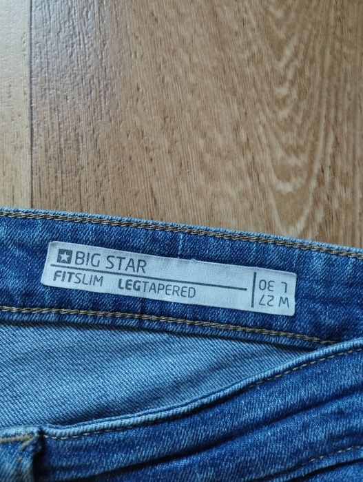 Big Star W27 L30 spodnie jeansowe rurki skinny fit