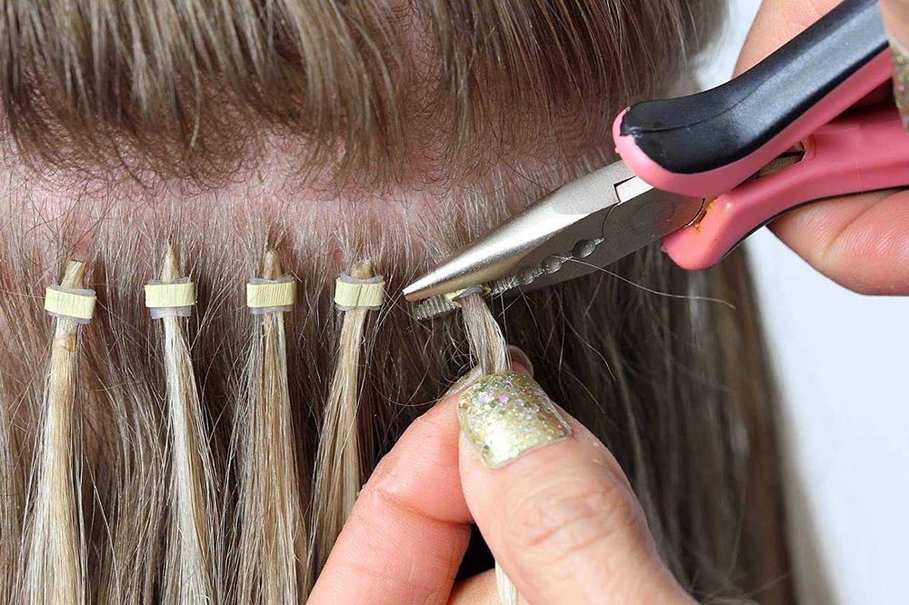 Alicate para extensões de cabelo