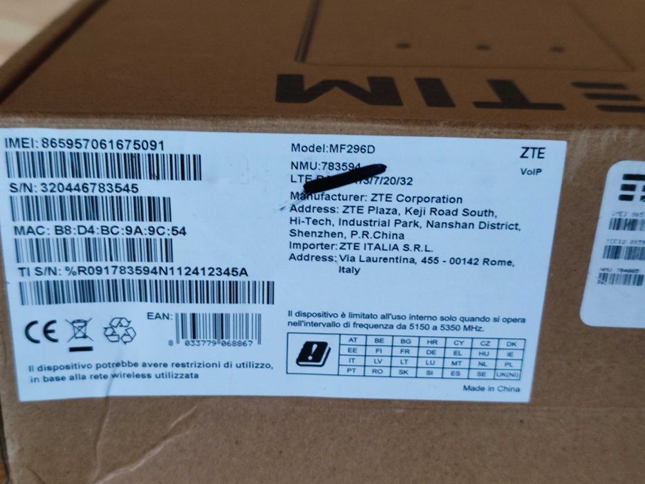 Router ZTE MF296D 4G+ Cat.12/13 SIM Roteador