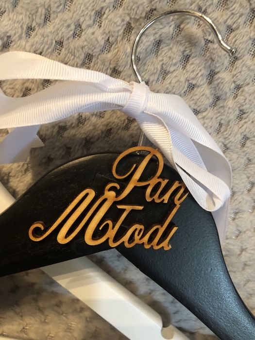 Komplet 2szt. Wieszaki boho Pan Młody Panna Młoda ślubne wesele