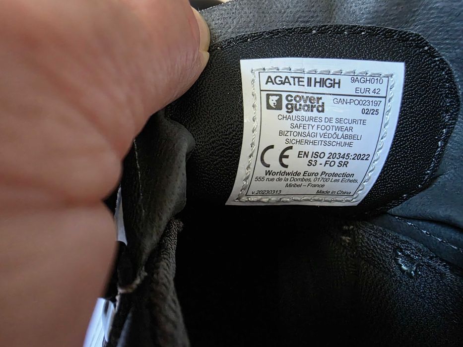 Trzewiki Coverguard AGATE HIGH II S3 FO SR 42