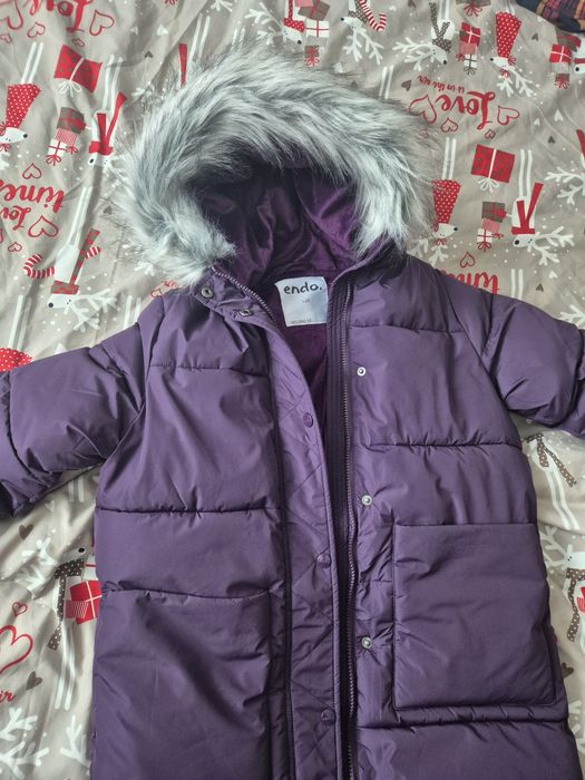 Kurtka płaszcz parka Endo r. 146 zimowa ciepła jak nowa