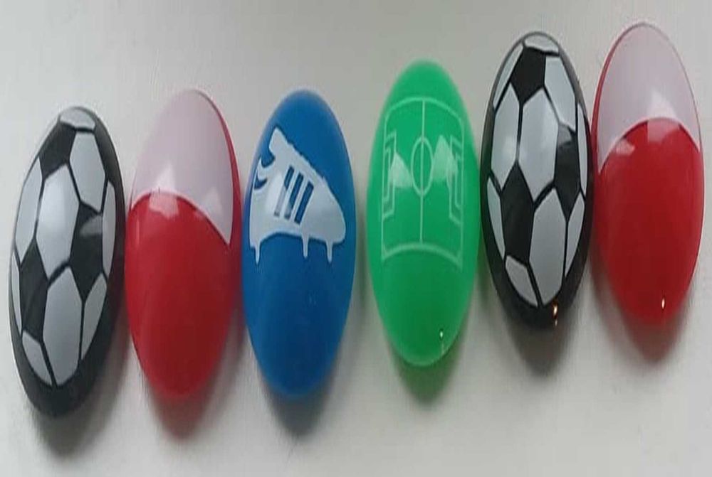 STARPAK magnesy okrągłe na tablicę - FOOTBALL 30mm 6szt